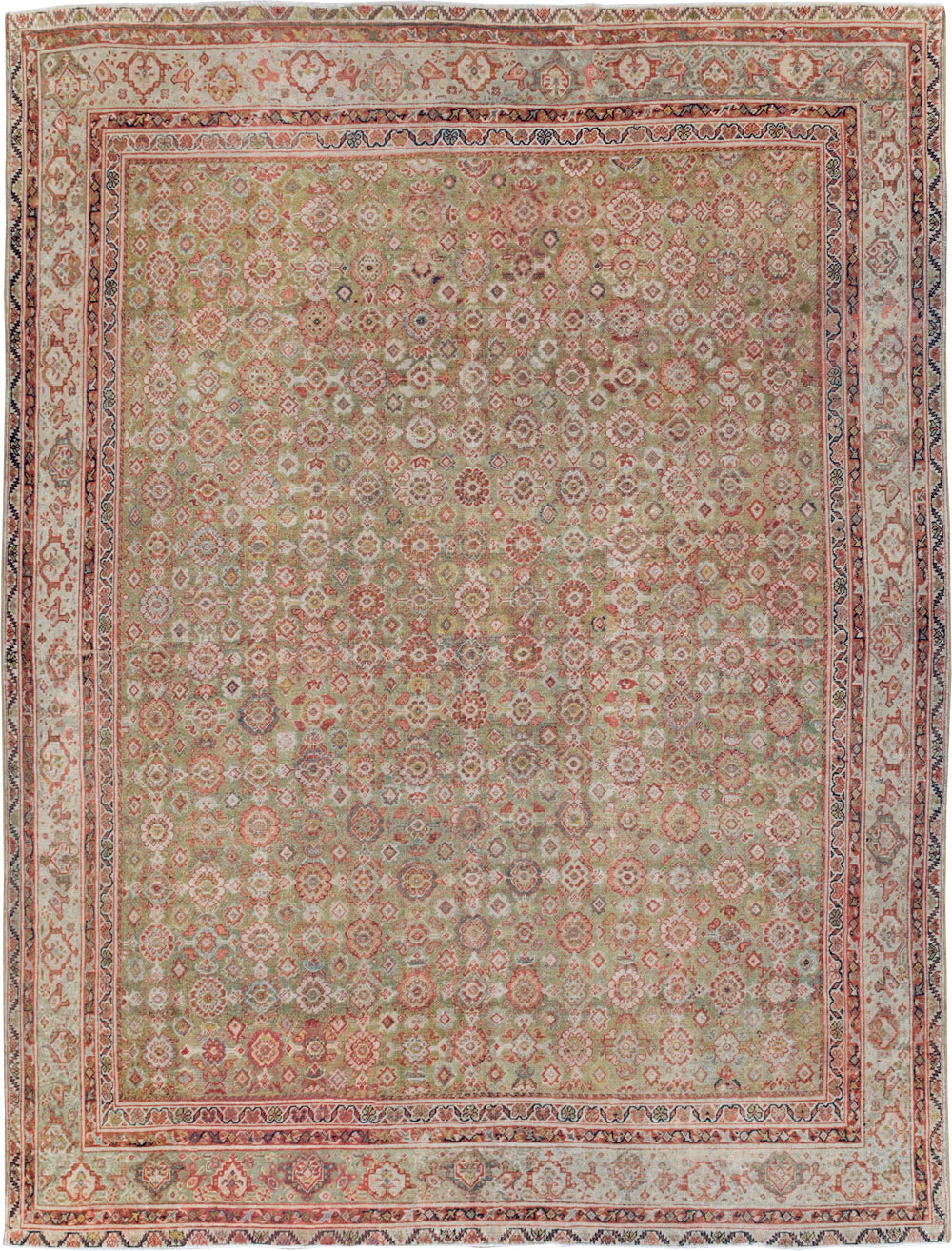 Antique Persian Mahal Carpet, No.25524 - Staging