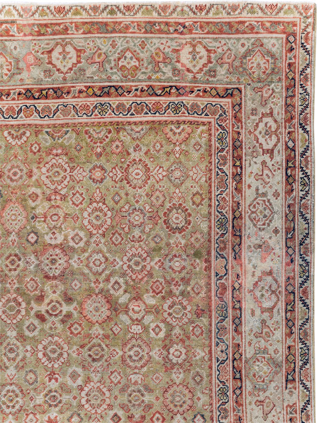 Antique Persian Mahal Carpet, No.25524 - Staging