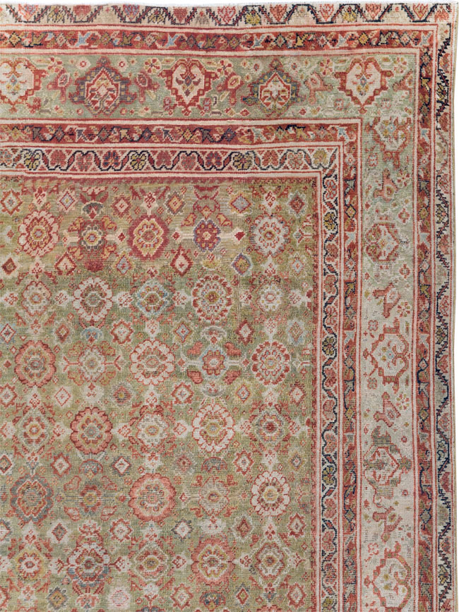 Antique Persian Mahal Carpet, No.25524 - Staging