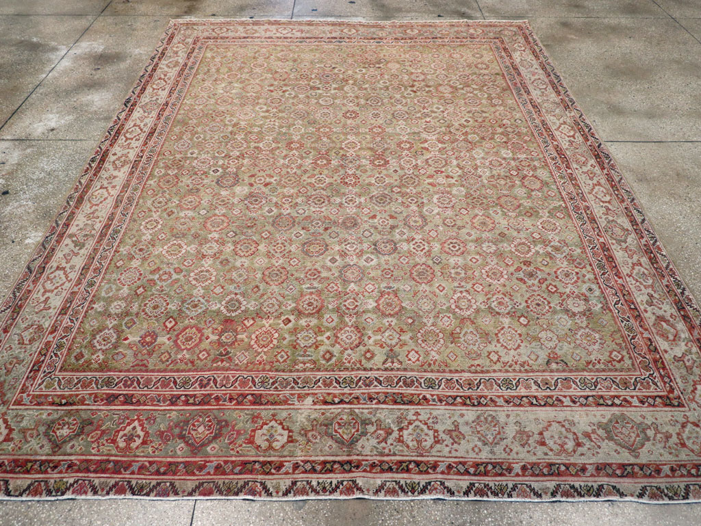Antique Persian Mahal Carpet, No.25524 - Staging