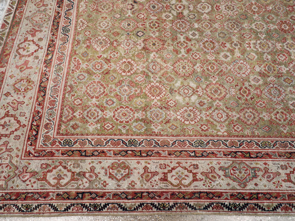 Antique Persian Mahal Carpet, No.25524 - Staging