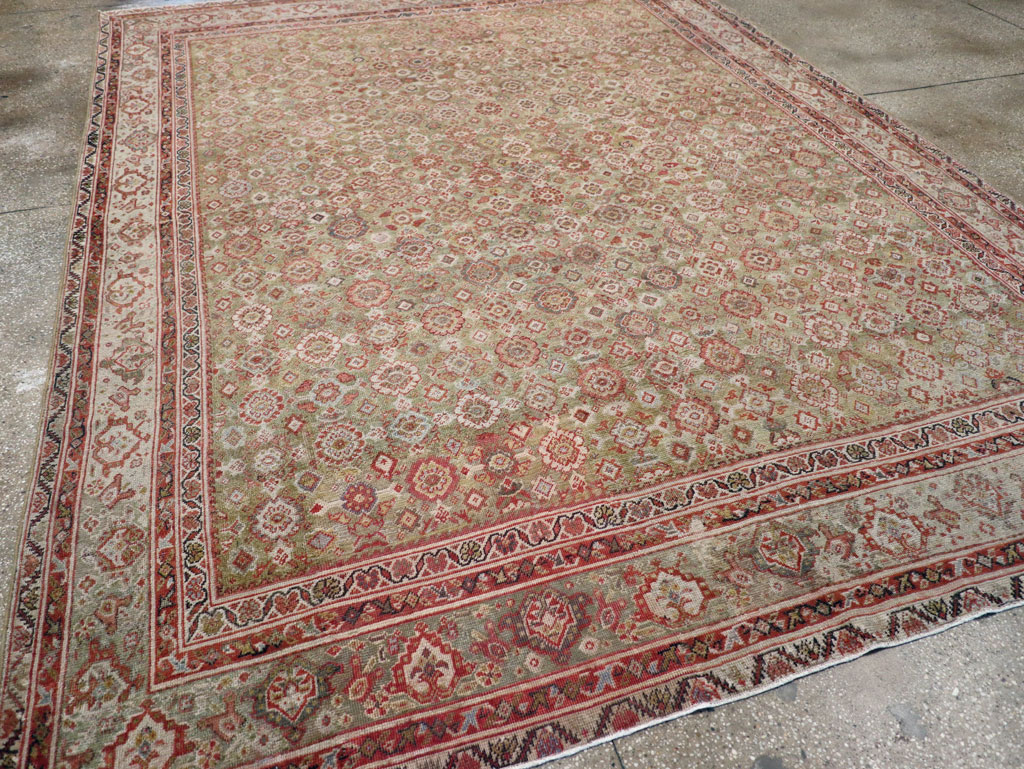 Antique Persian Mahal Carpet, No.25524 - Staging