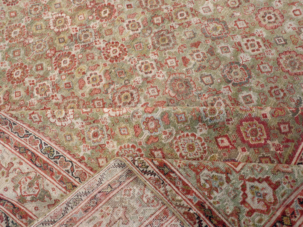 Antique Persian Mahal Carpet, No.25524 - Staging