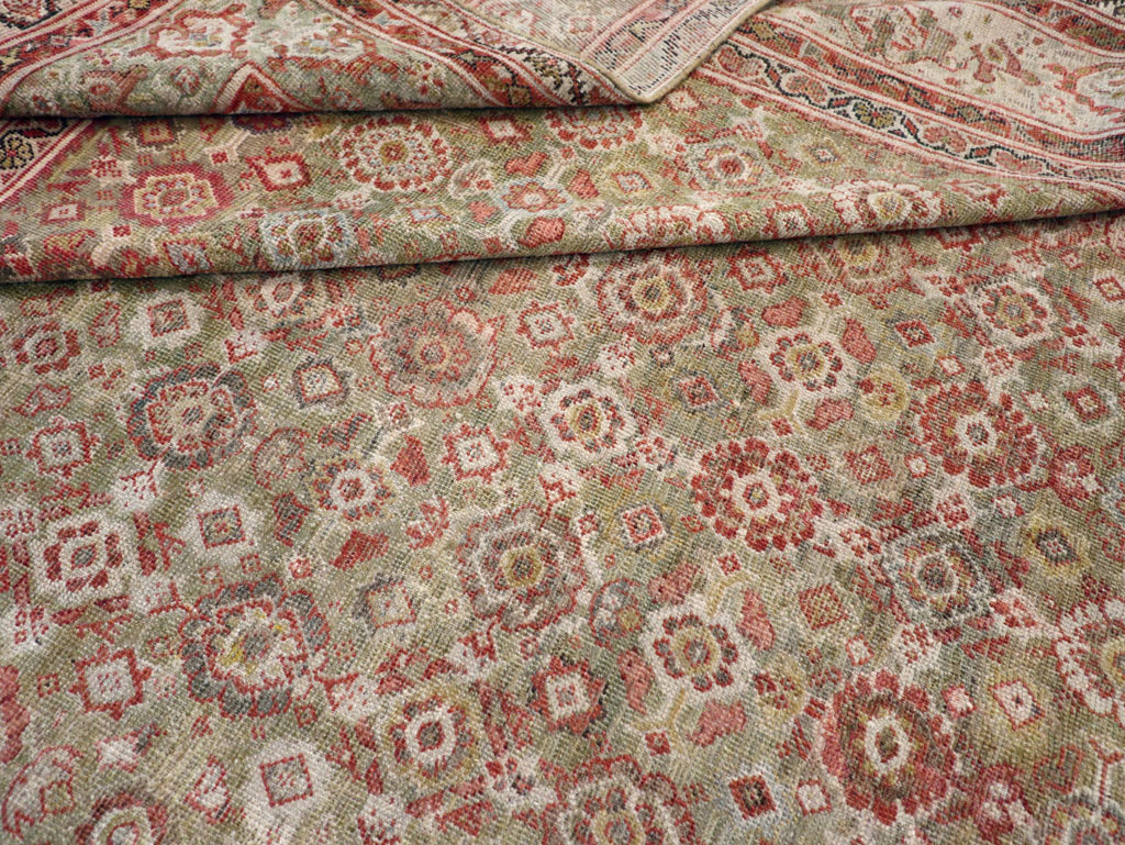 Antique Persian Mahal Carpet, No.25524 - Staging