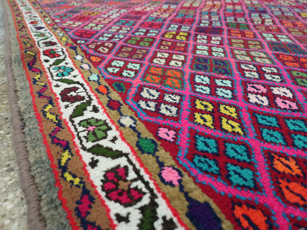 Vintage Persian Hamadan Runner, No.25528 - Staging