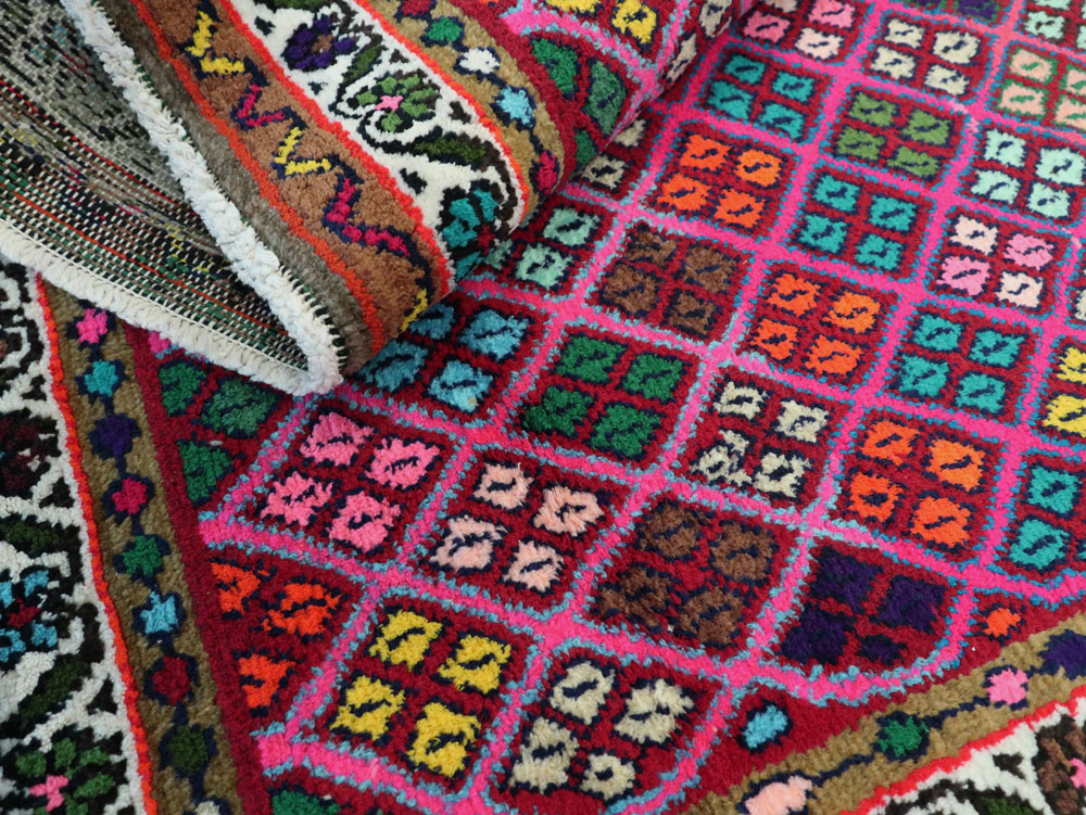 Vintage Persian Hamadan Runner, No.25528 - Staging