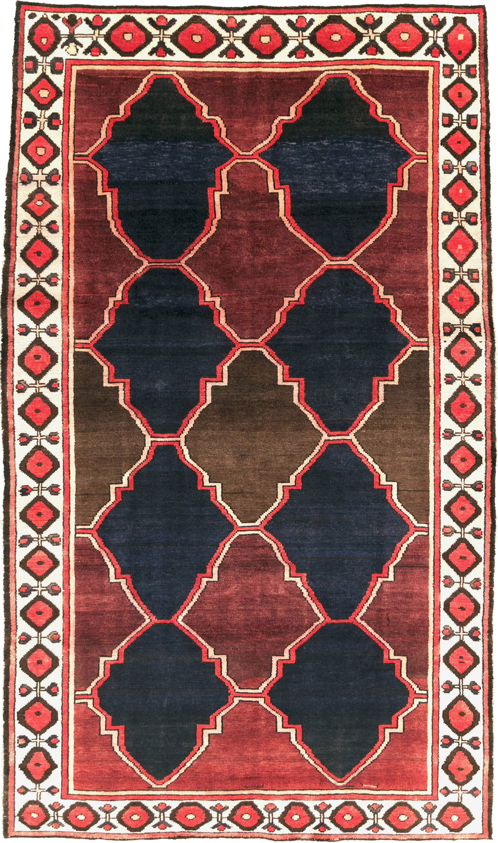 Vintage Persian Bakhtiari Carpet, No.25532 - Staging