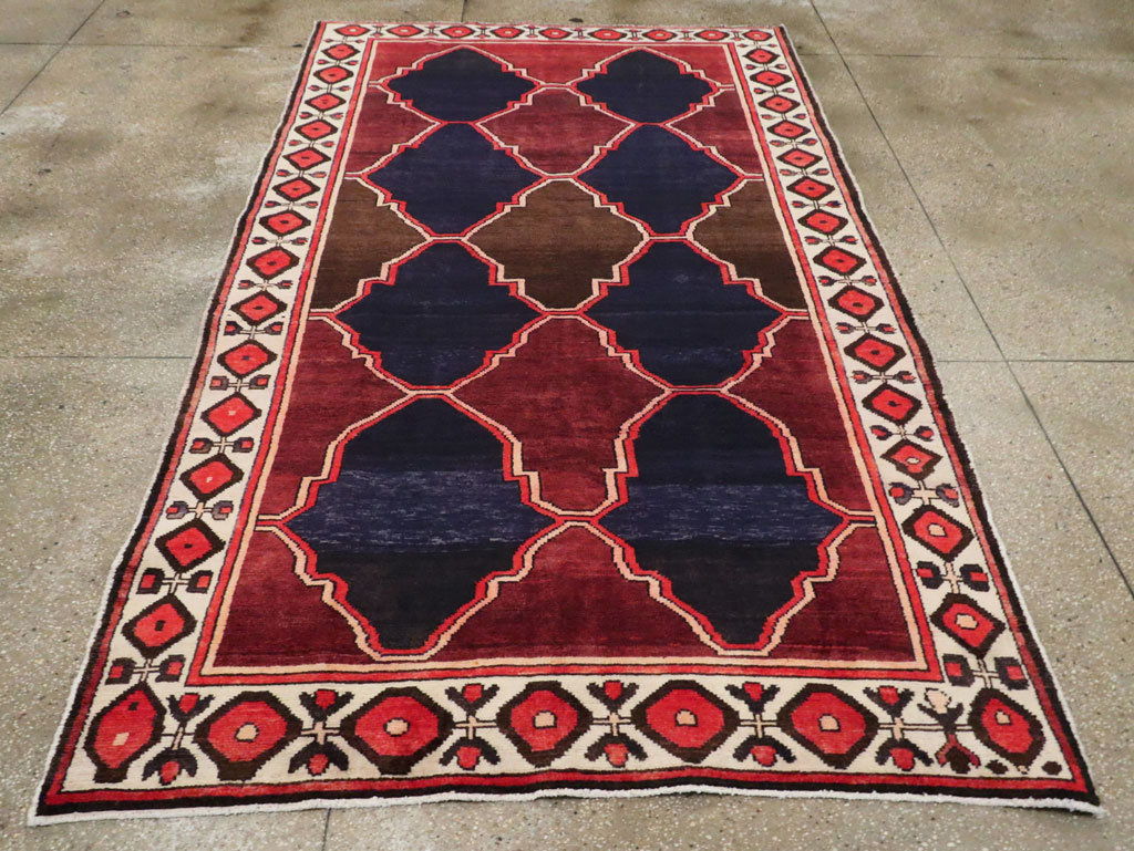 Vintage Persian Bakhtiari Carpet, No.25532 - Staging