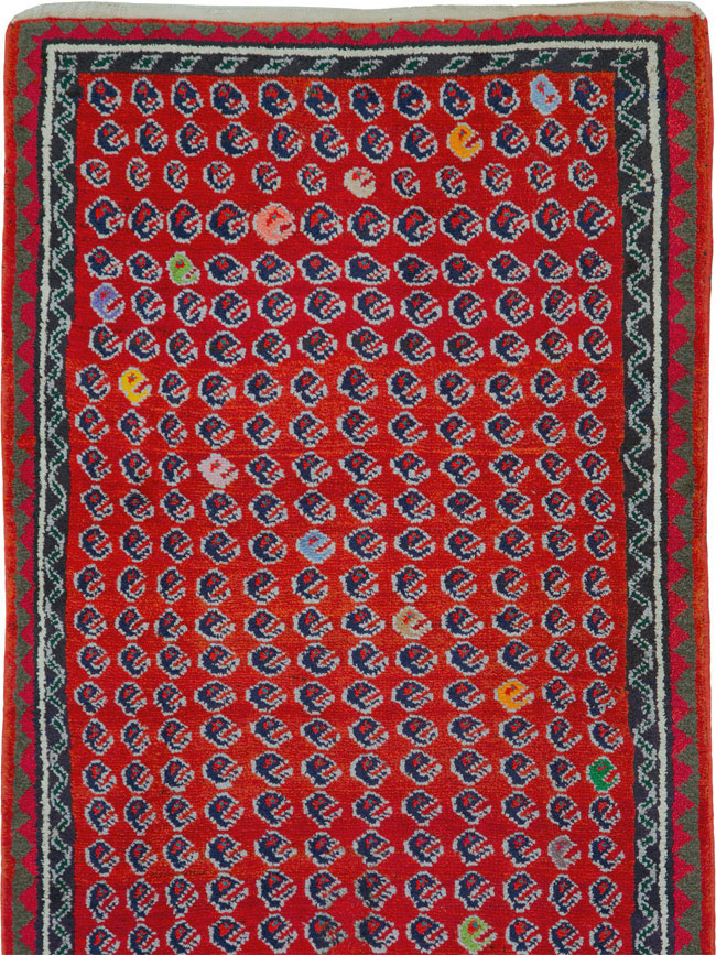 Vintage Persian Hamadan Runner, No.25535 - Staging