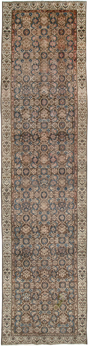 Vintage Persian Malayer Runner, No.25557 - Staging