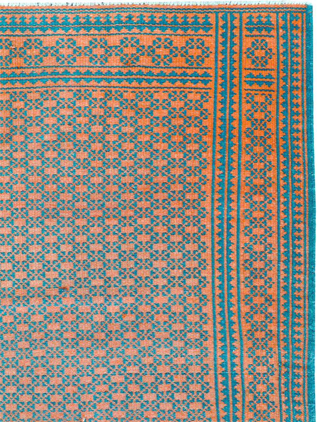Vintage Persian Reversible Flatweave, No.25562 - Staging