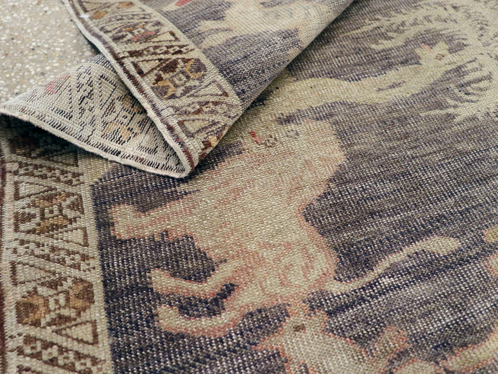 Vintage Kayseri Pictorial Rug, No.25563 - Staging