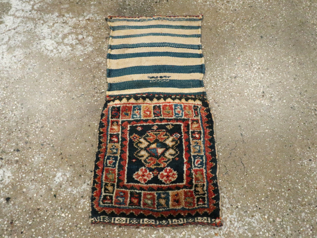 Vintage Persian Kurdish Bag, No.25565 - Staging