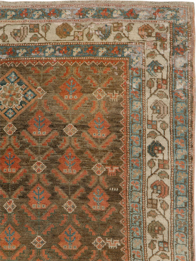 Vintage Persian Malayer Rug, No.25569 - Staging