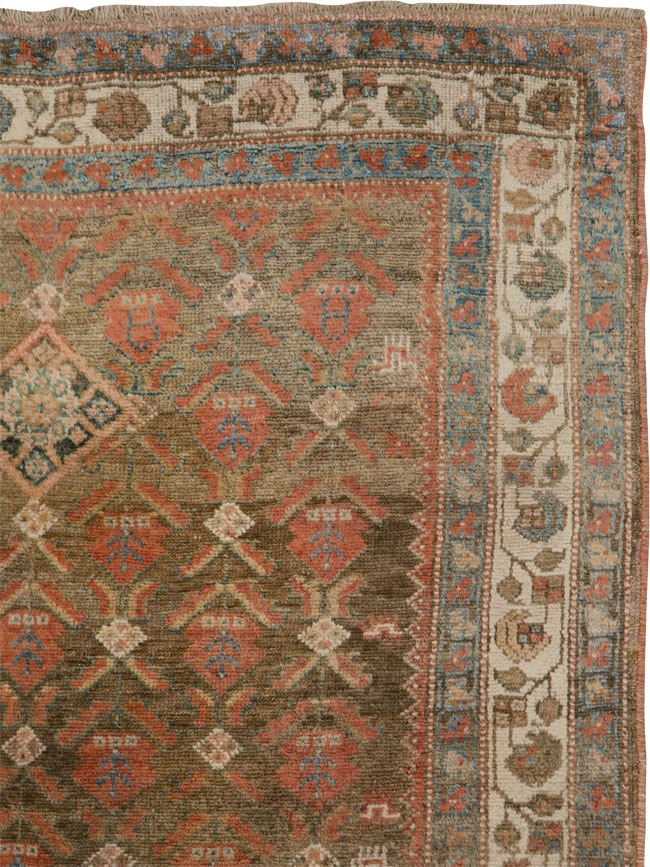 Vintage Persian Malayer Rug, No.25569 - Staging
