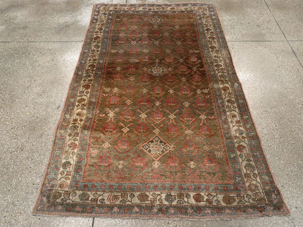 Vintage Persian Malayer Rug, No.25569 - Staging