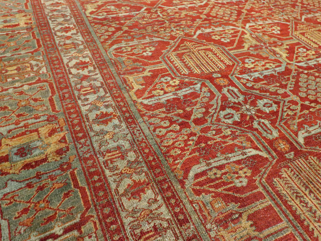Antique Persian Josehgan Carpet, No.25571 - Staging