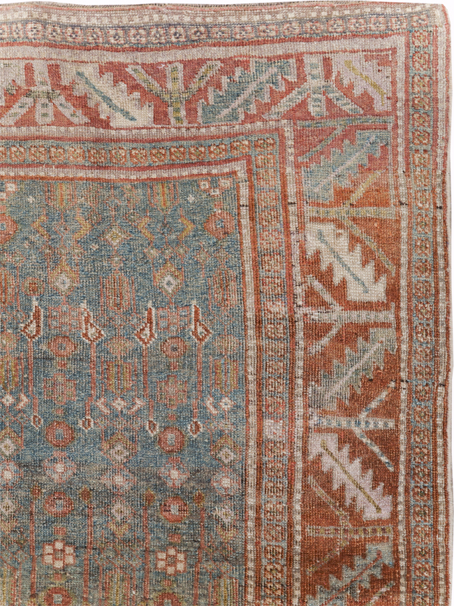 Antique Persian Kurd Bidjar Gallery Rug, No.25576 - Staging