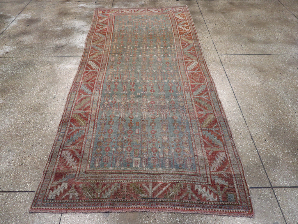 Antique Persian Kurd Bidjar Gallery Rug, No.25576 - Staging