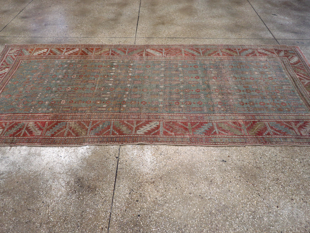Antique Persian Kurd Bidjar Gallery Rug, No.25576 - Staging