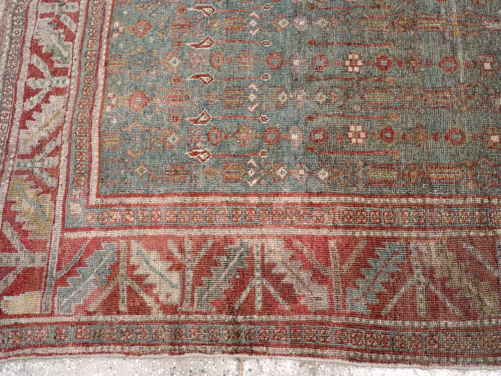 Antique Persian Kurd Bidjar Gallery Rug, No.25576 - Staging