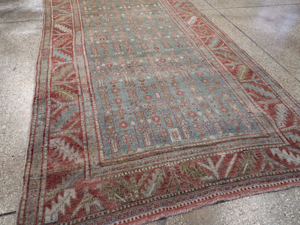 Antique Persian Kurd Bidjar Gallery Rug, No.25576 - Staging