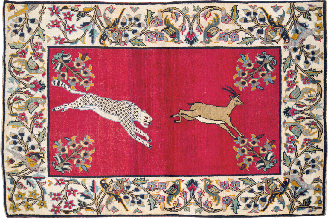 Vintage Tabriz Rug, No.25584 - Staging