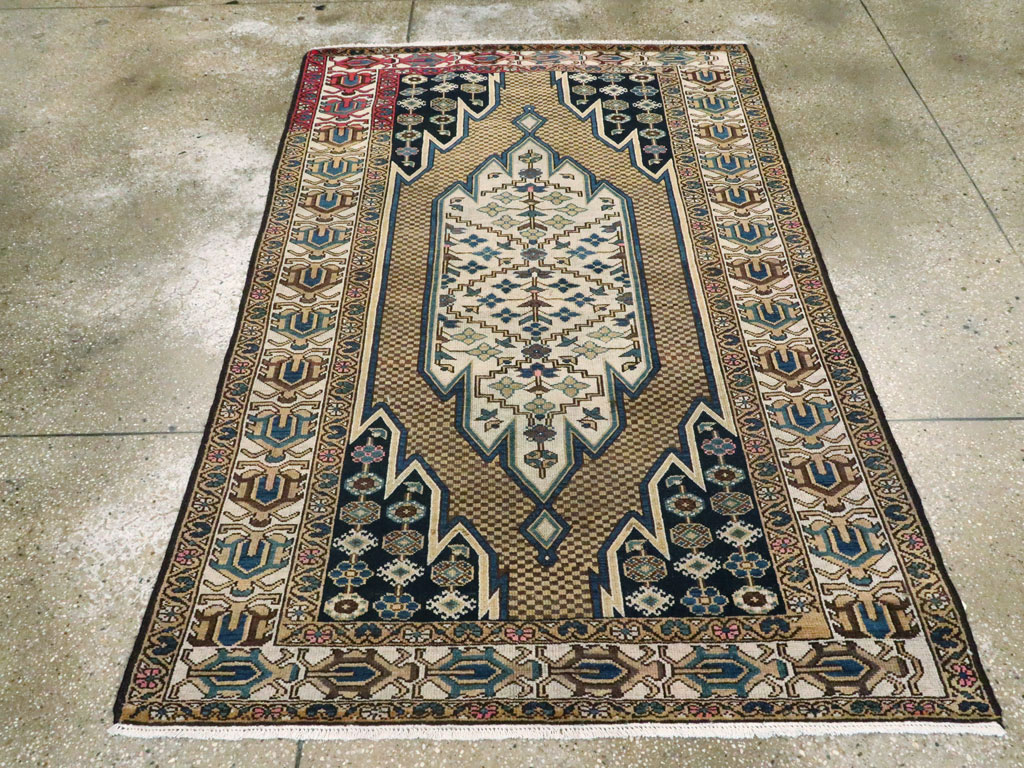 Antique Persian Malayer Rug, No.25585 - Staging