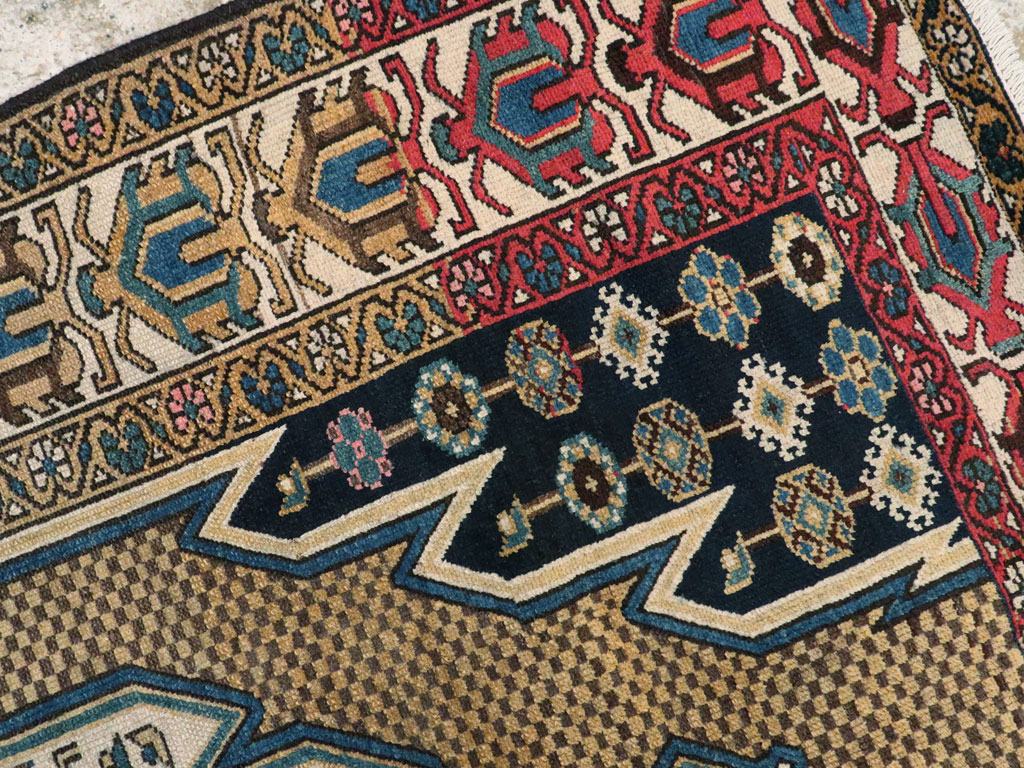 Antique Persian Malayer Rug, No.25585 - Staging