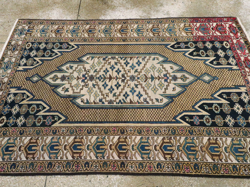 Antique Persian Malayer Rug, No.25585 - Staging
