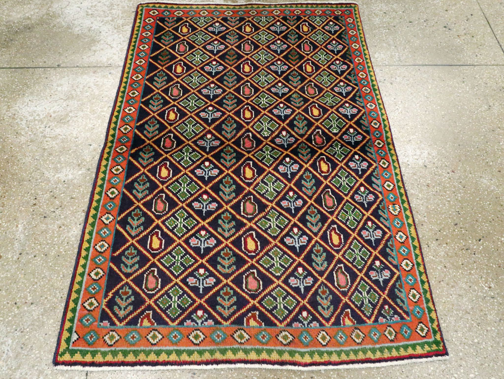 Vintage Persian Tabriz Rug (Pair: 1 of 2), No.25587 - Staging