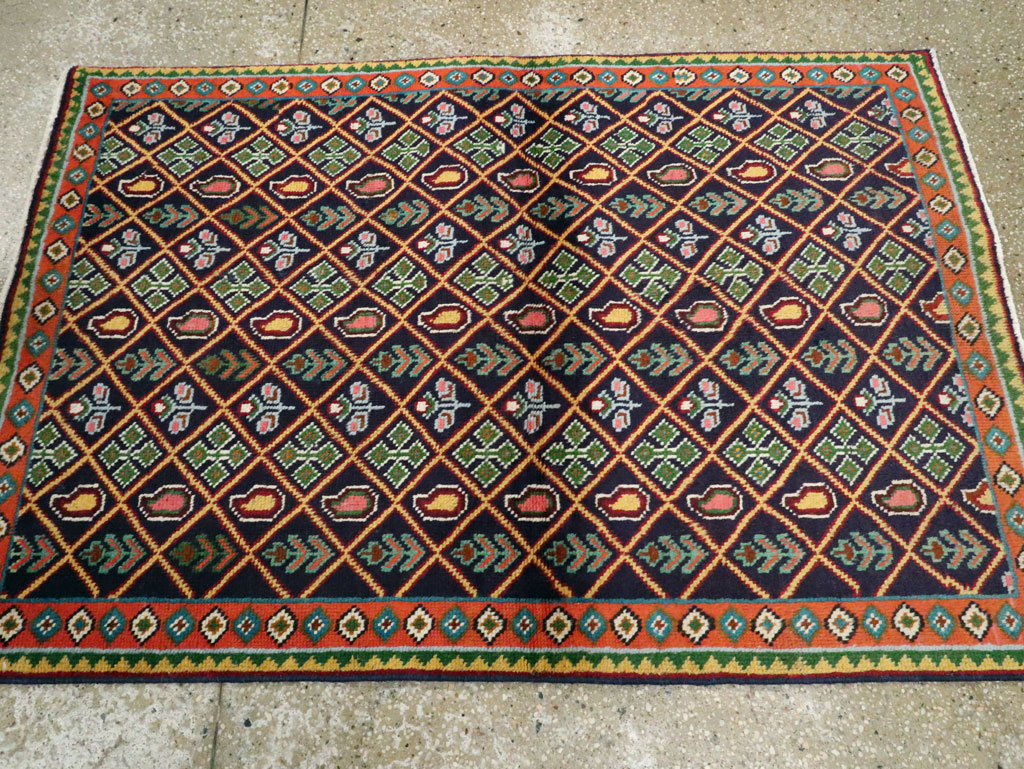 Vintage Persian Tabriz Rug (Pair: 1 of 2), No.25587 - Staging