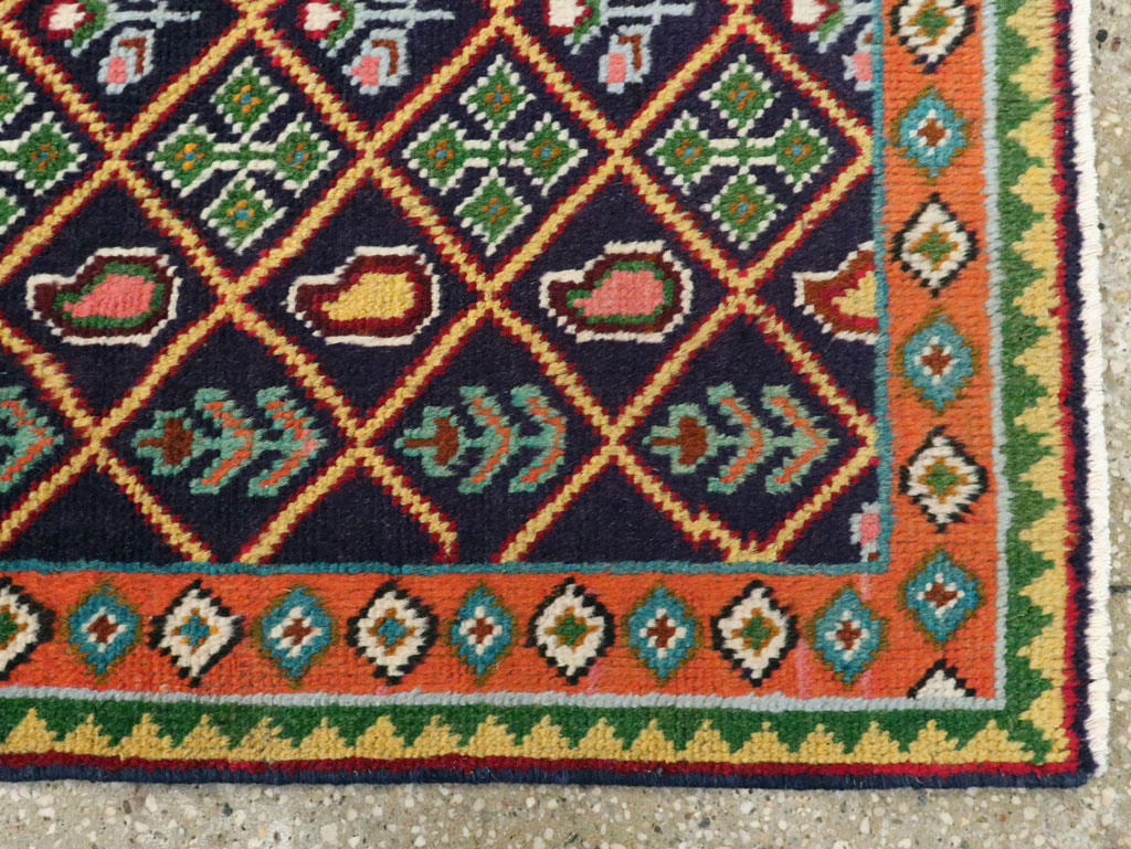 Vintage Persian Tabriz Rug (Pair: 1 of 2), No.25587 - Staging