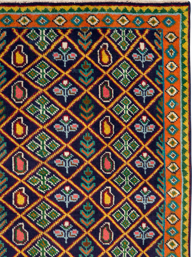 Vintage Persian Tabriz Rug (Pair: 2 of 2), No.25588 - Staging