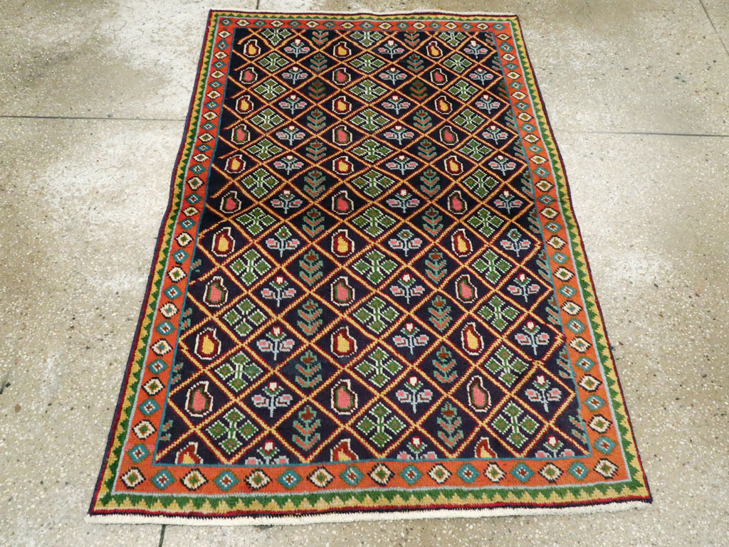 Vintage Persian Tabriz Rug (Pair: 2 of 2), No.25588 - Staging