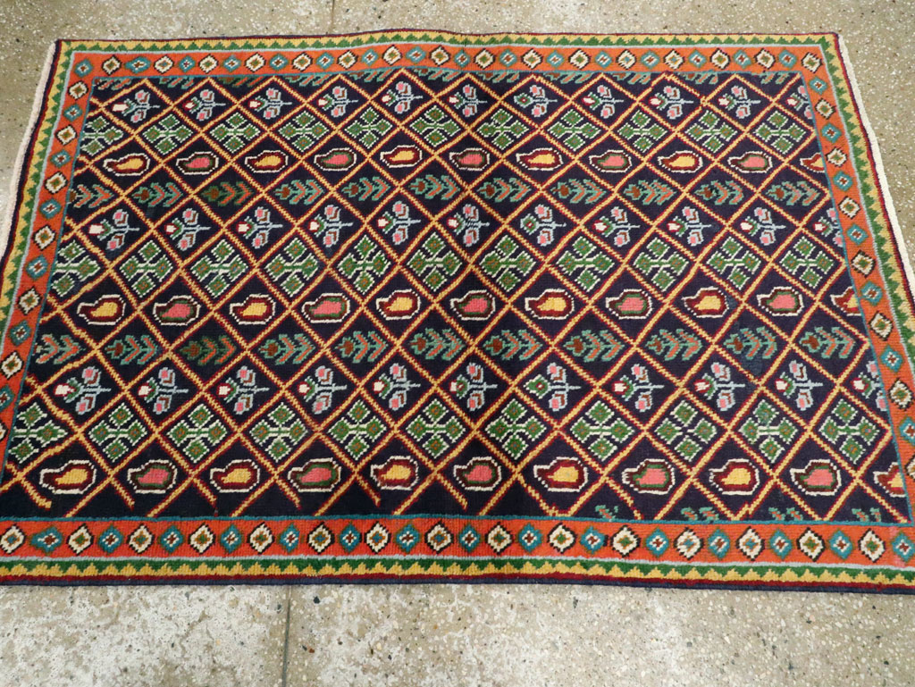 Vintage Persian Tabriz Rug (Pair: 2 of 2), No.25588 - Staging