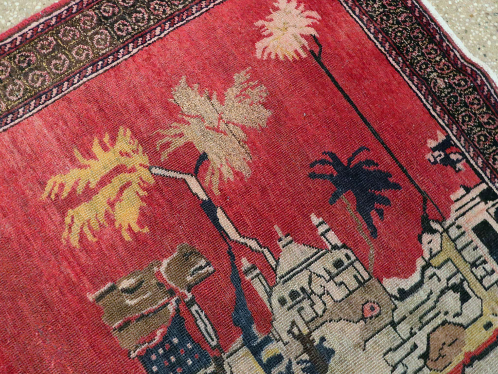 Vintage Baluch Rug, No.25591 - Staging