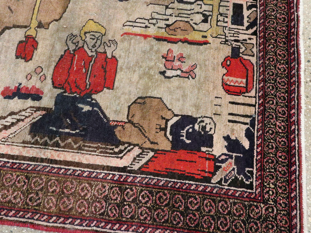 Vintage Baluch Rug, No.25591 - Staging