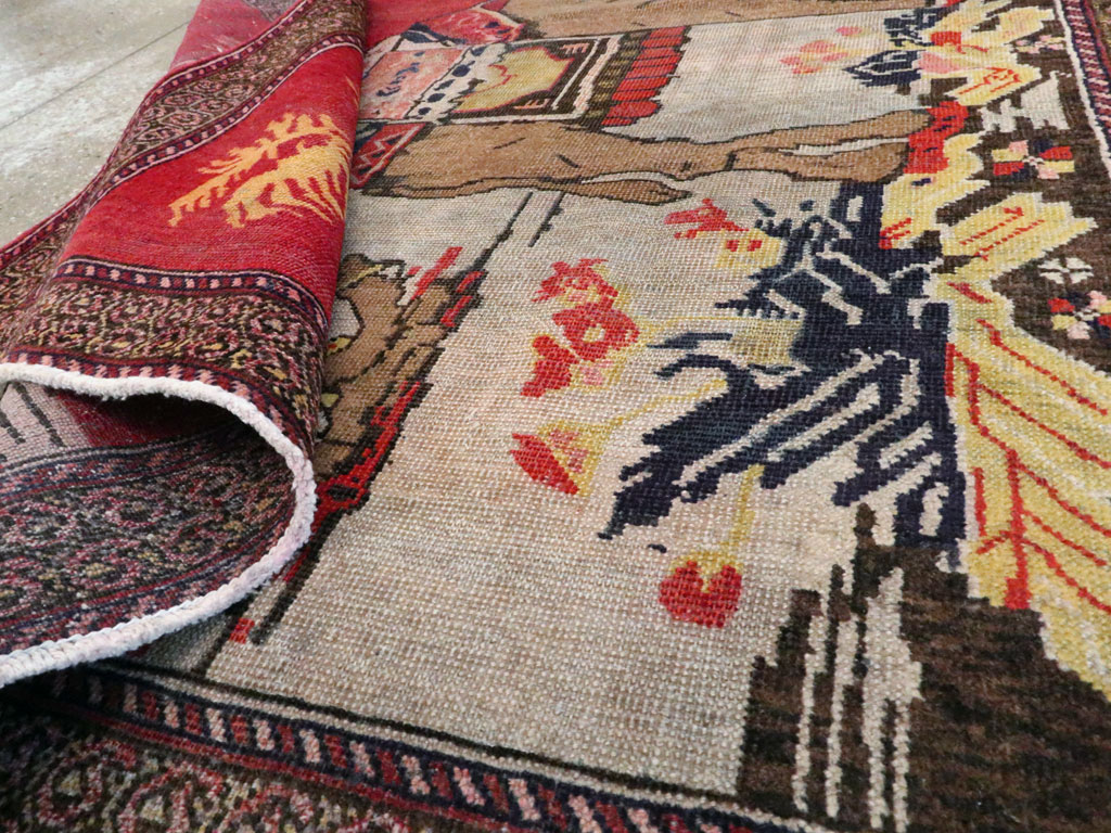 Vintage Baluch Rug, No.25591 - Staging