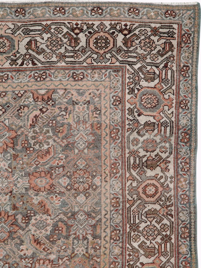 Antique Persian Mahal Gallery Carpet, No.25609 - Staging