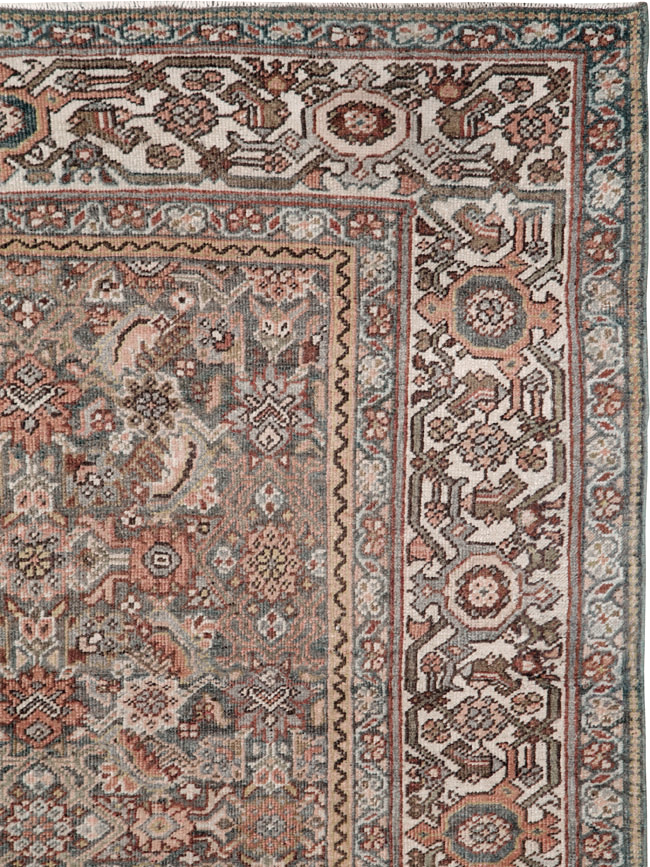 Antique Persian Mahal Gallery Carpet, No.25609 - Staging
