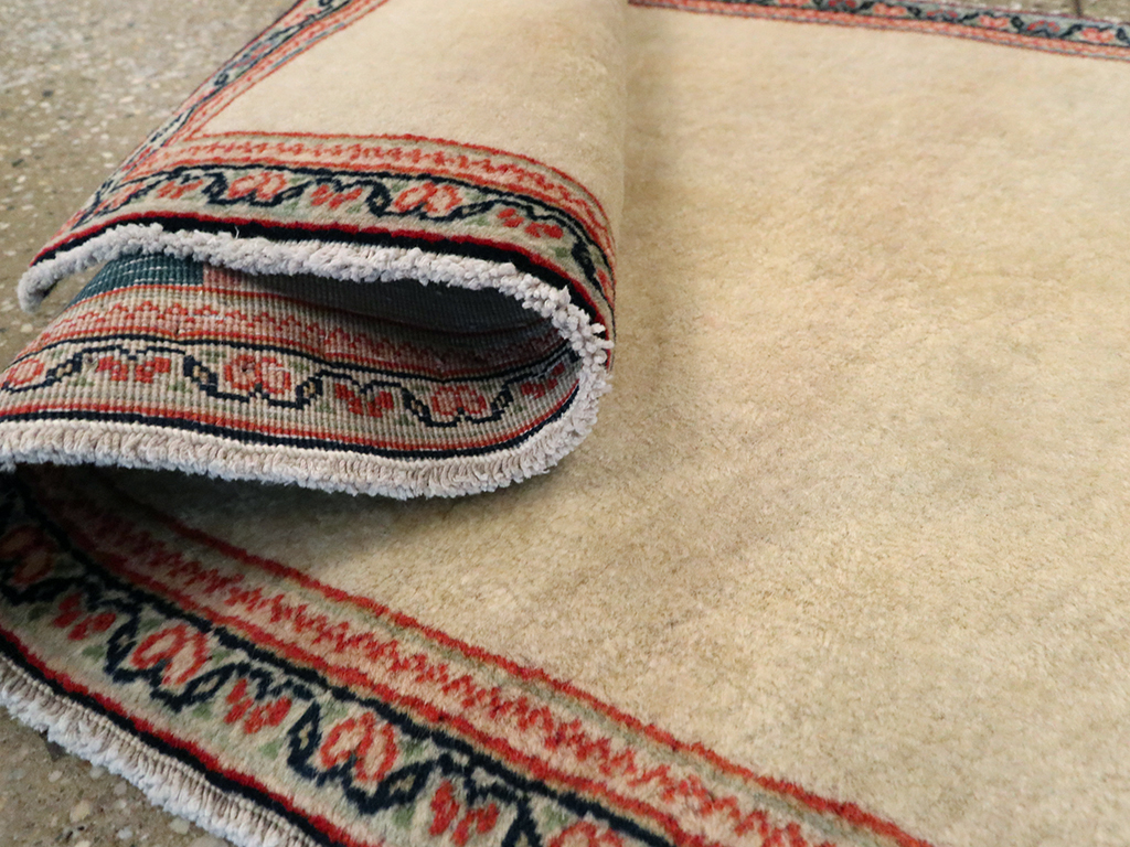 Antique Persian Kashan Pictorial Rug, No.25617 - Staging