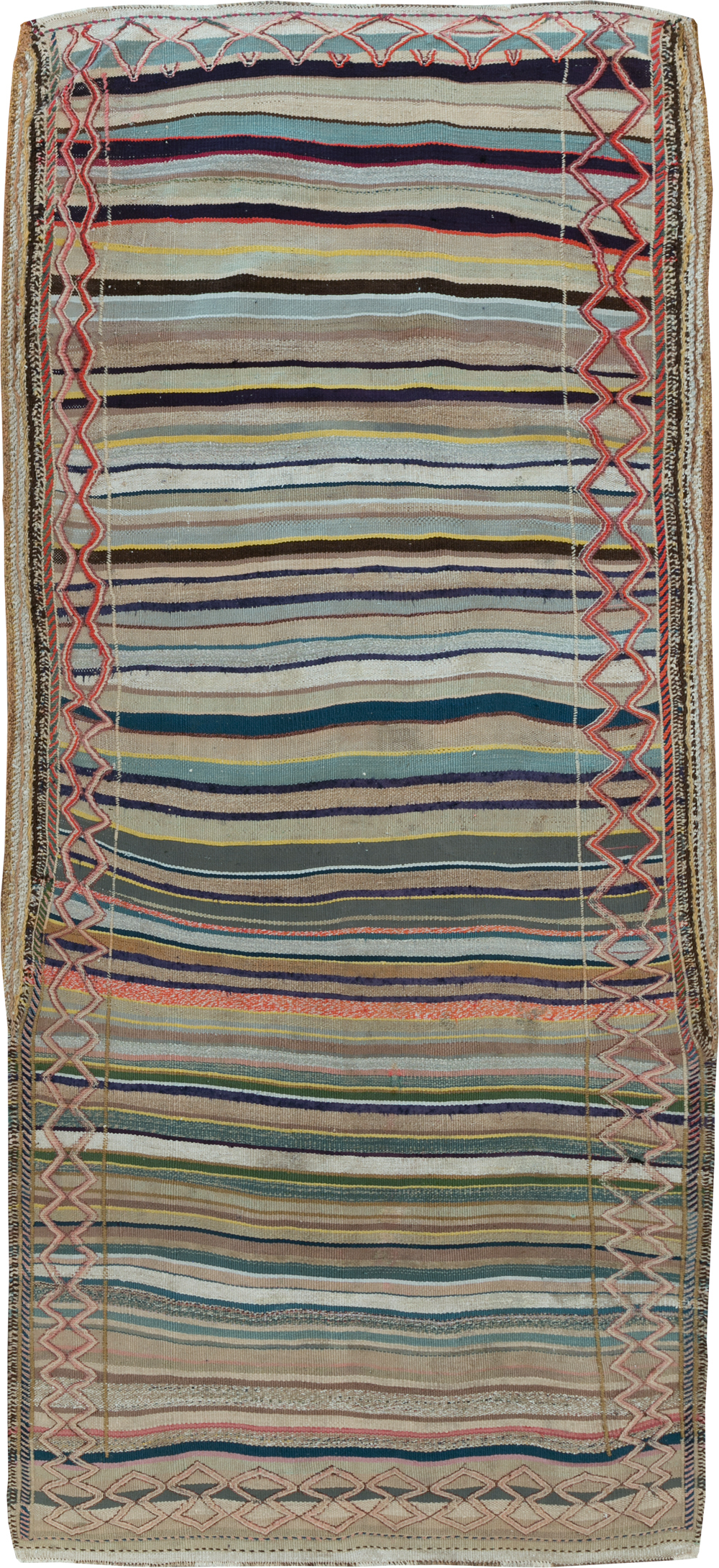 Vintage Persian Flatweave, No.25620 - Staging