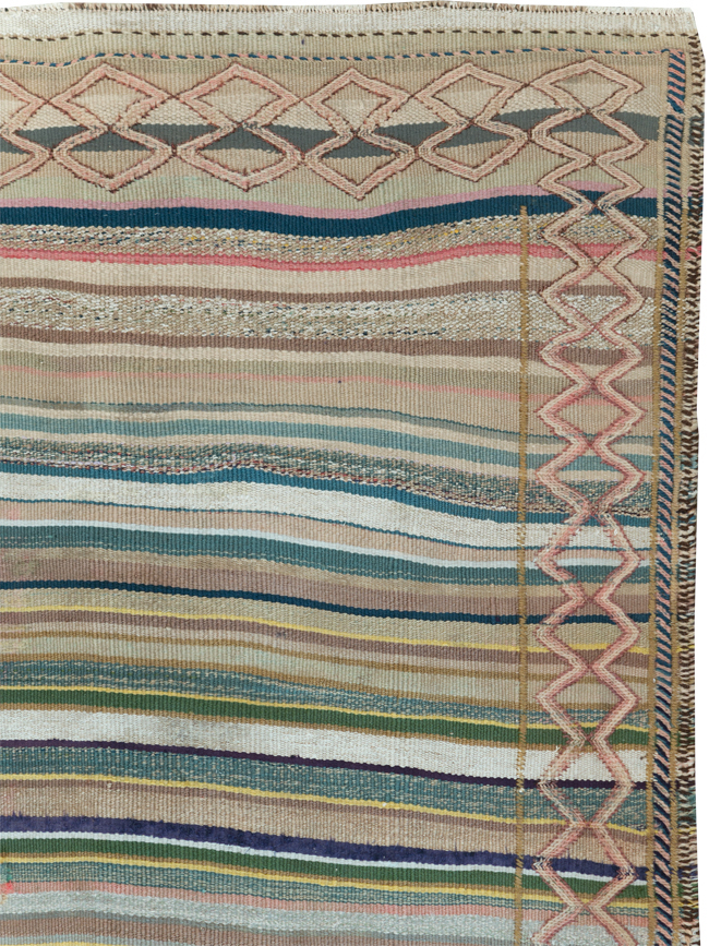 Vintage Persian Flatweave, No.25620 - Staging