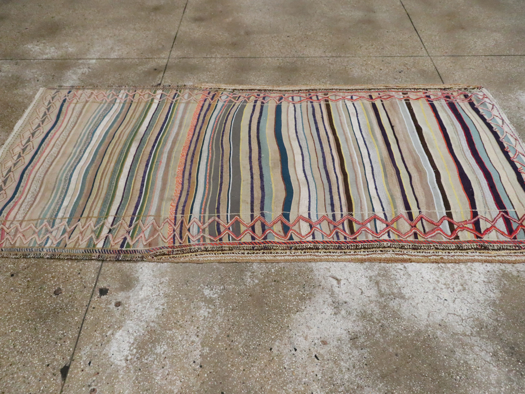 Vintage Persian Flatweave, No.25620 - Staging