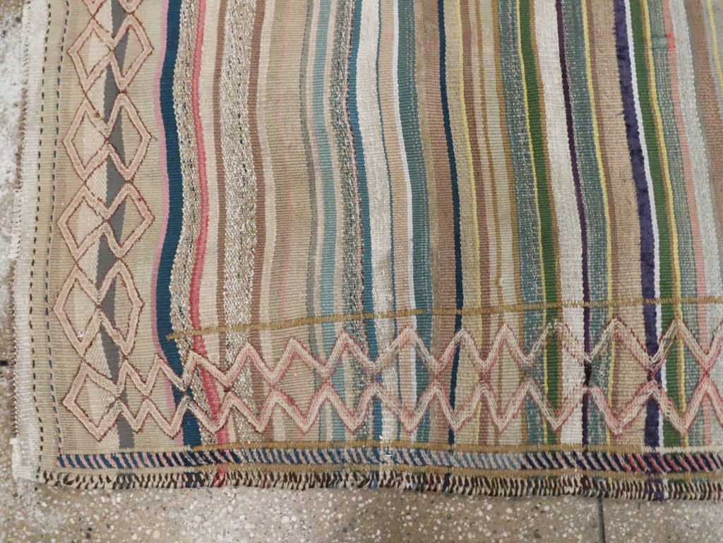 Vintage Persian Flatweave, No.25620 - Staging