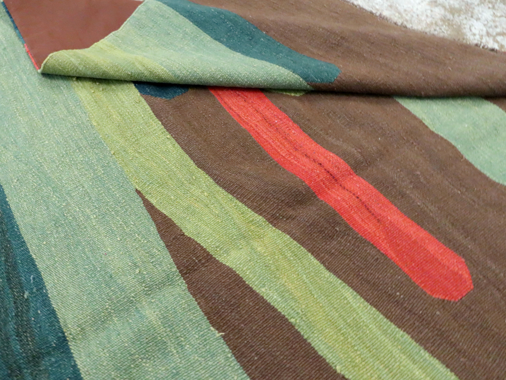 Modern Persian Kilim, No.25621 - Staging