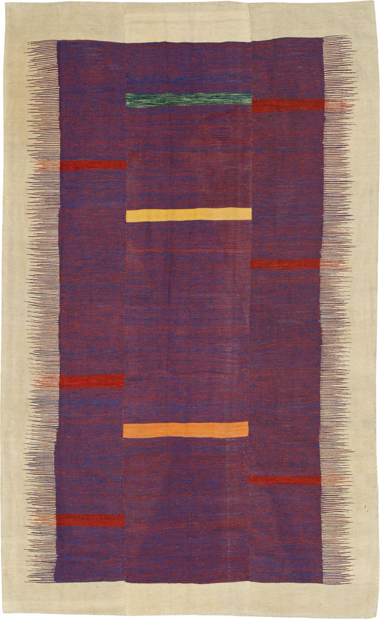 Modern Persian Flatweave, No.25623 - Staging