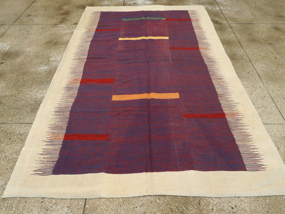 Modern Persian Flatweave, No.25623 - Staging