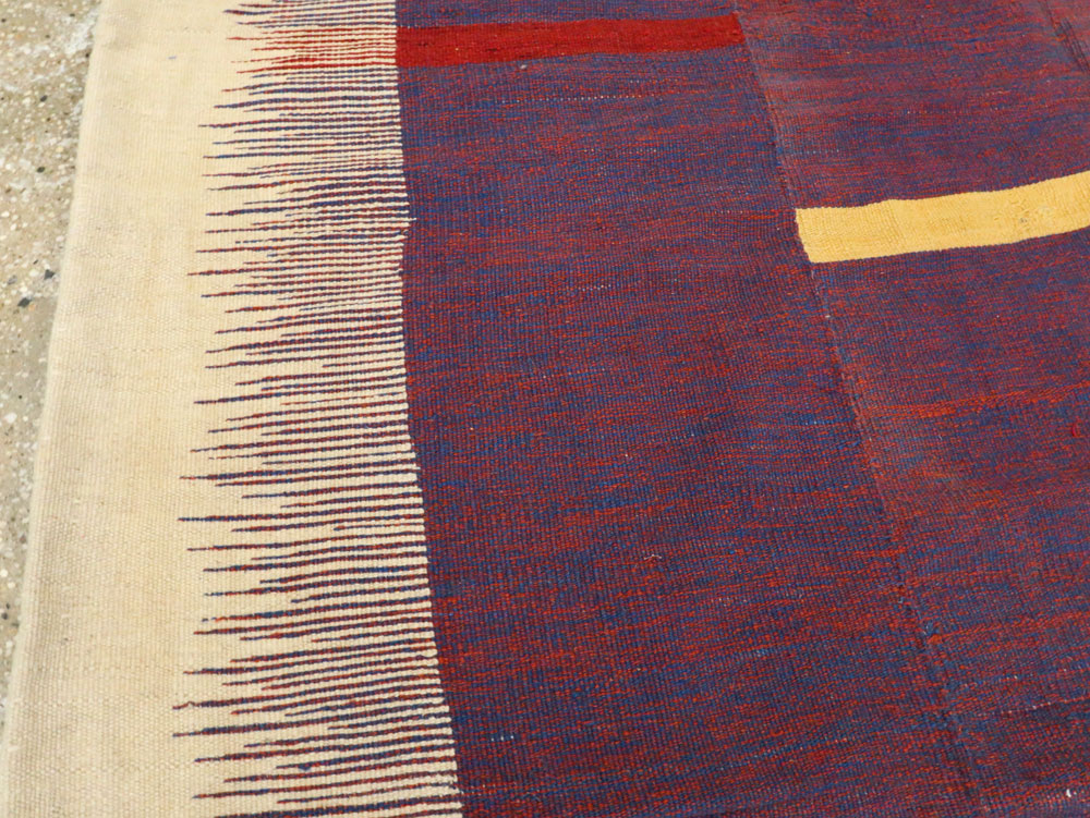 Modern Persian Flatweave, No.25623 - Staging